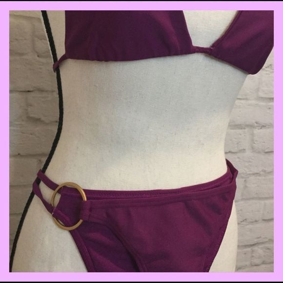 NWT, CIA.MARITIMA Purple Bikini w/Gold Accents - Medium - Picture 3 of 8
